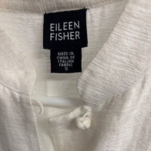 EILEEN FISHER.  Shirt  flannel. Italia. Size s color beige